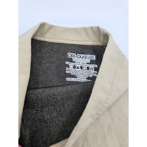 Dri Duke US Military OS One Size Camel Beige Neck Warmer Lightweight - Picture 2 of 3